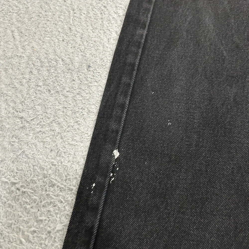 Levis Jeans Men 36x36 Black Denim 505 Regular Straight American Work Wear Cotton